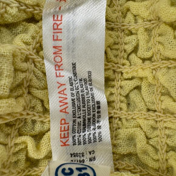 Free People Tito tank mini dress size Small (missing top size tag) yellow Cotton - Picture 4 of 9